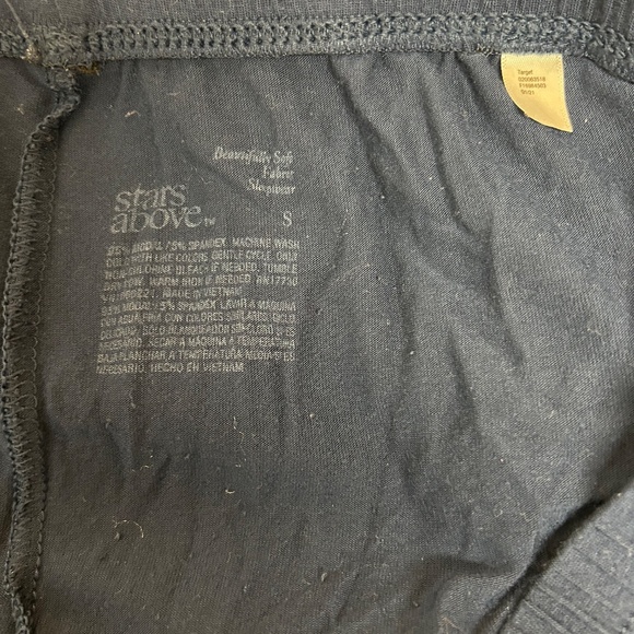 Navy Capri Stars Above Pj Pants - Picture 3 of 3